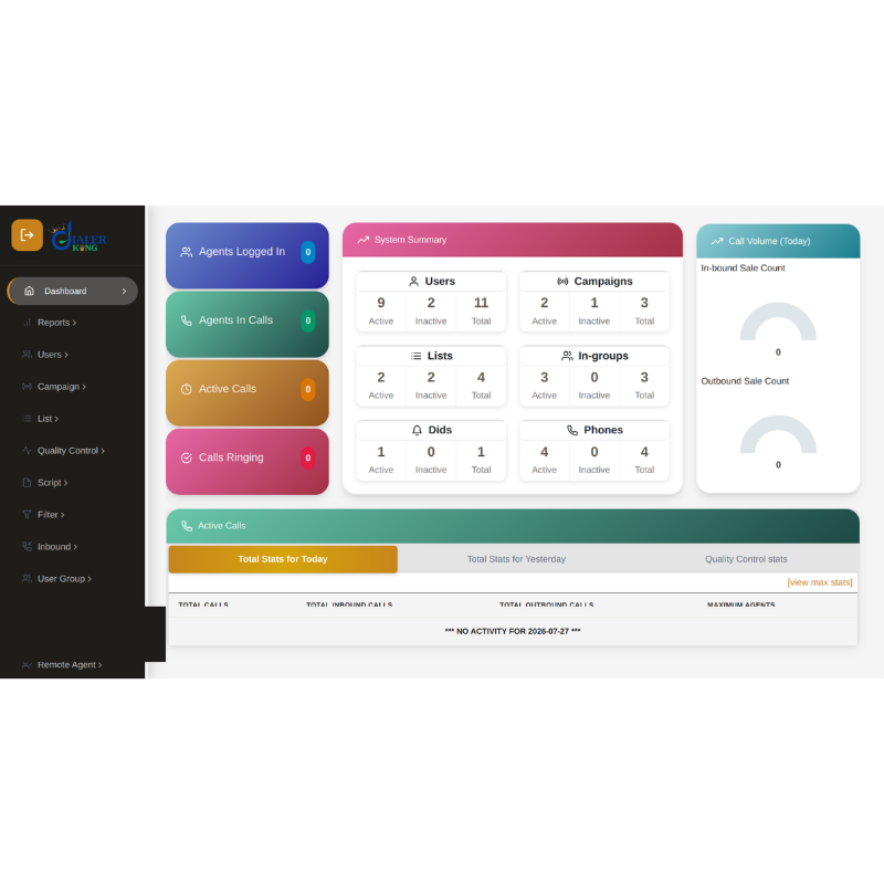 Custom Contact Center Dialer Solution