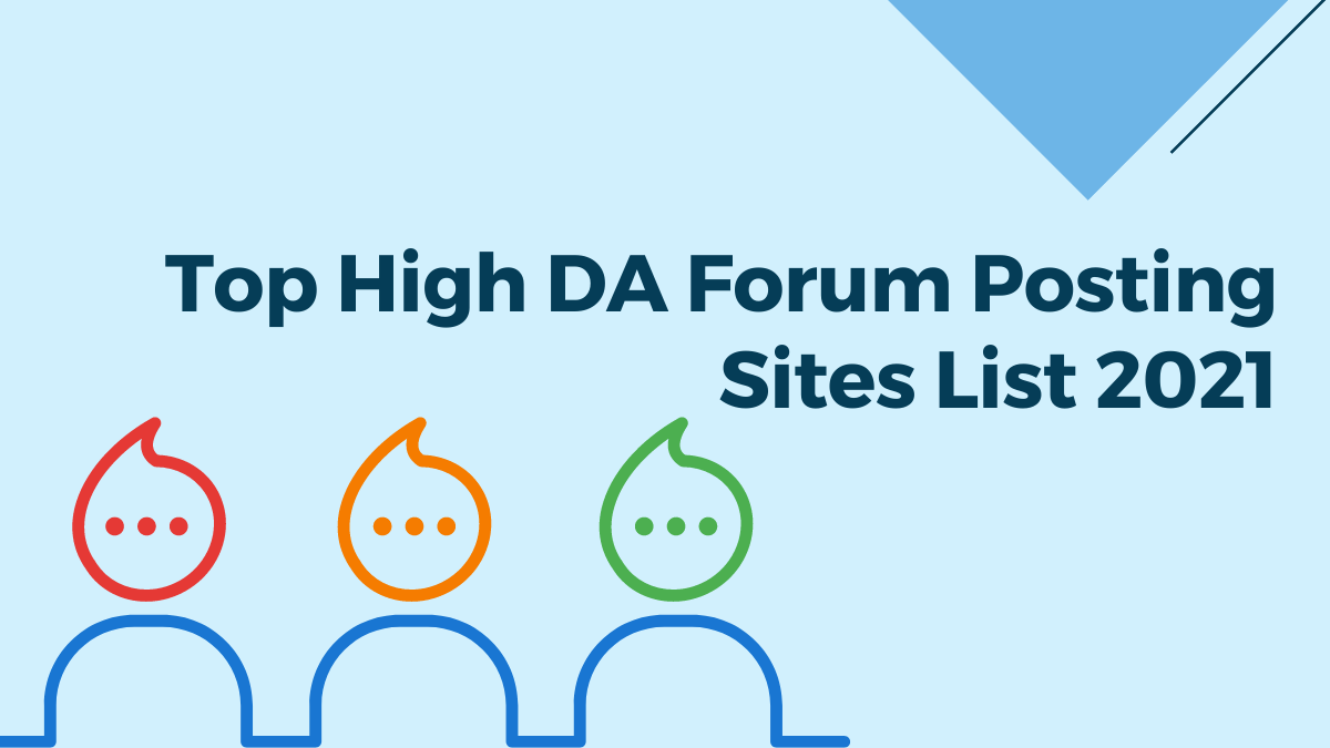 Top High DA Forum Posting Sites List 2023