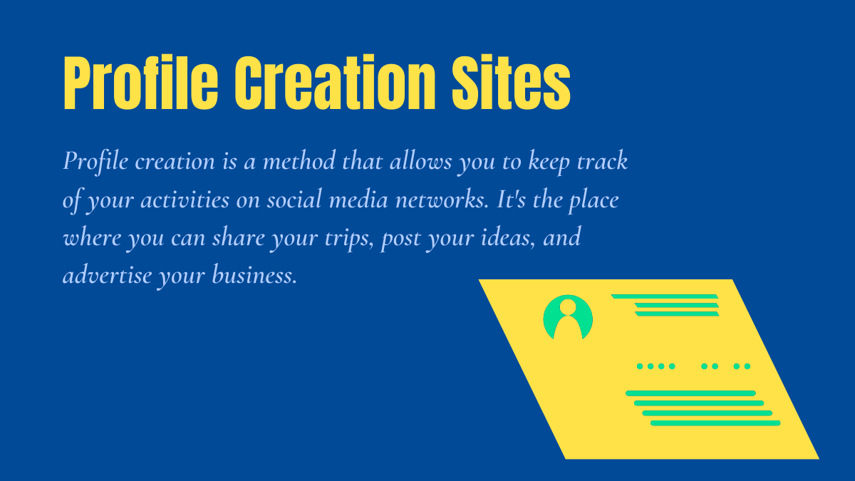 Profile Creation Sites List 2023