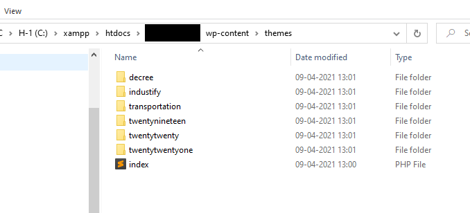 Install a WordPress Theme on LocalHost
