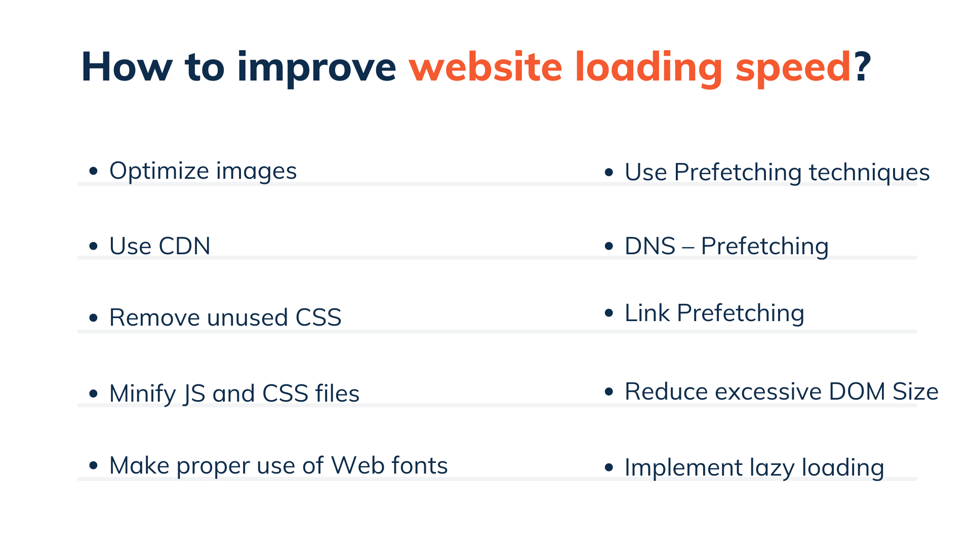 improve website loading speed
