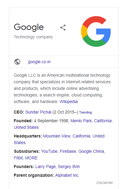 Knowledge Graph Panel