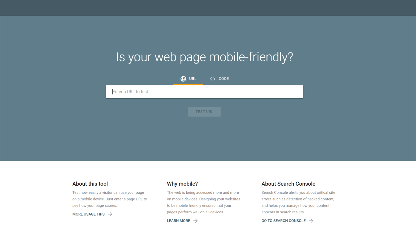 mobile-friendly website