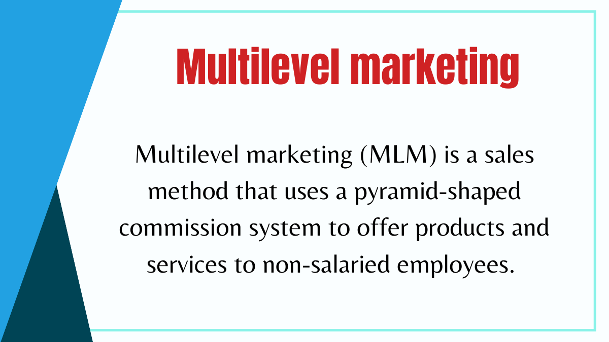 what is Multilevel marketing