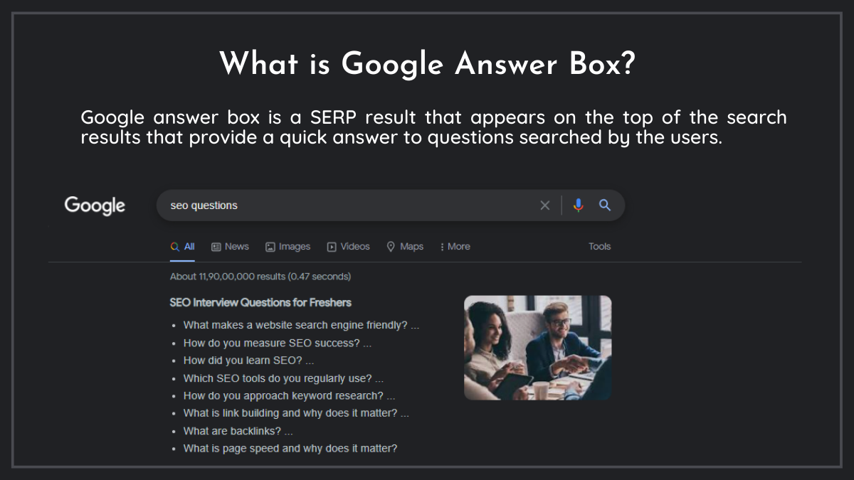Google Answer Box
