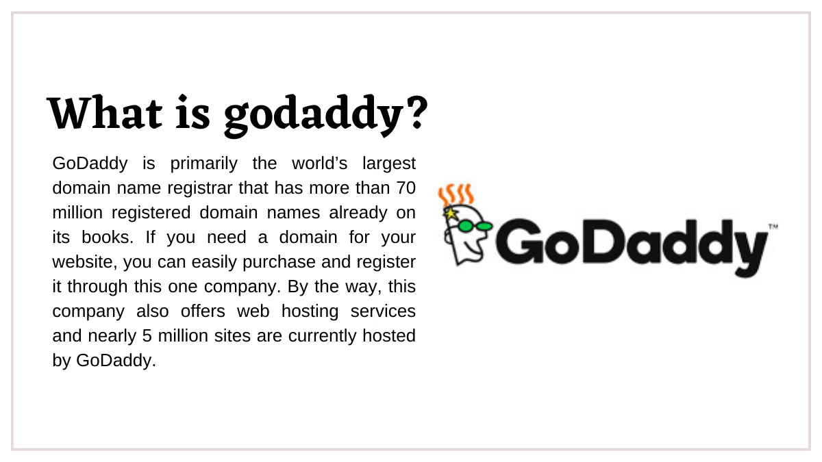 What is godaddy