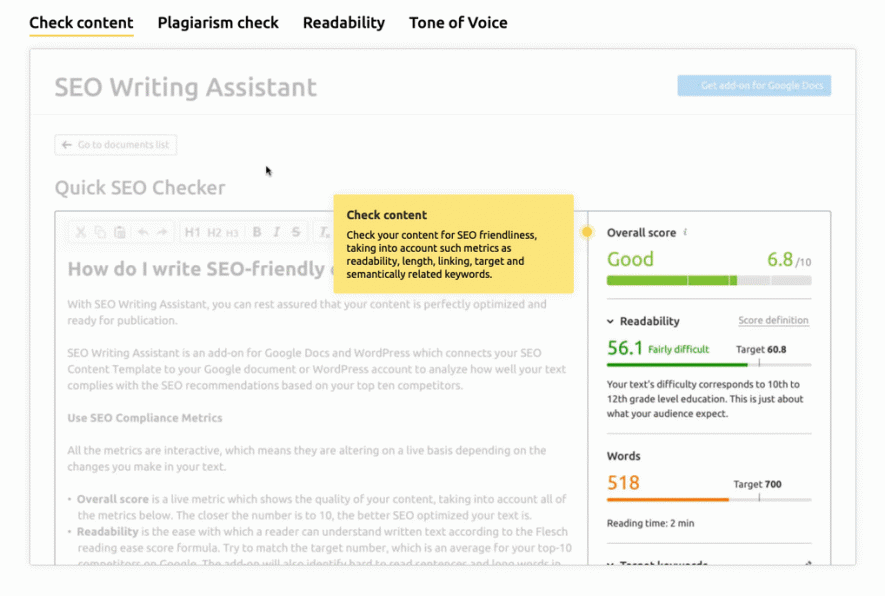 SEO Writing Assistant