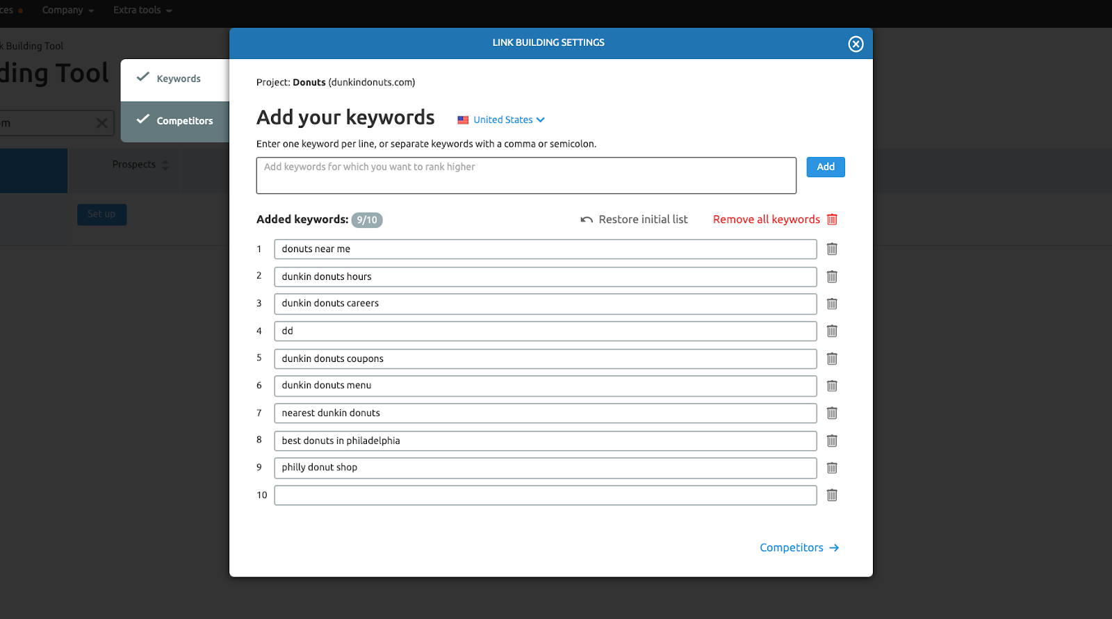 Link Building Tool